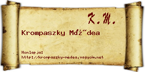 Krompaszky Médea névjegykártya